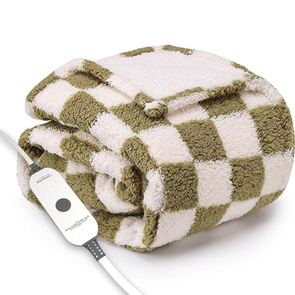 BOPWAY 50"x60" Electric Heated Throw Blanket Wayfair